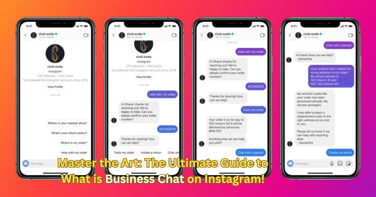 What is Business Chat on Instagram